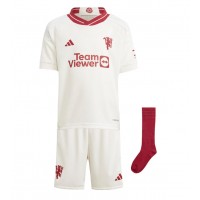 Camiseta Manchester United Anthony Martial #9 Tercera Equipación para niños 2023-24 manga corta (+ pantalones cortos)